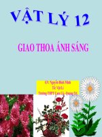 Bài giảng bài giao thoa ánh sáng vật lý 12 (3) 
