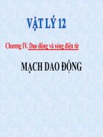 Bài giảng bài mạch dao động vật lý 12 