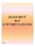 Bài giảng bài sự nở vì nhiệt của chất lỏng vật lý 6 (8) 