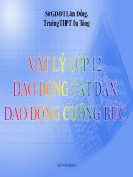 Bài giảng bài dao động tắt dần và dao động cưỡng bức vật lý 12 