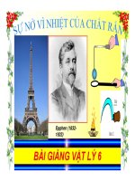 Bài giảng bài sự nở vì nhiệt của chất rắn vật lý 6 (10) 