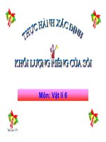 Bài giảng bài thực hành xác định khối lượng riêng của sỏi vật lý 6 (5) 