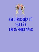 Bài giảng bài nhiệt năng vật lý 8 (8) 