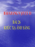 Bài giảng bài khúc xạ ánh sáng vật lý 11 (5) 