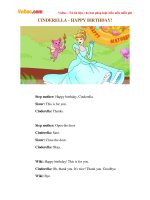 Video học Tiếng Anh giao tiếp cho trẻ em: Cinderella - Happy birthday!