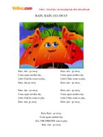 Video học Tiếng Anh cho trẻ em: Rain, rain, go away