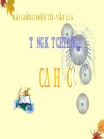 Bài giảng bài tổng kết chương i cơ học vật lý 6 (2) 