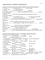 Bài tập tiếng anh 12   HK1   theo chuyên đề (phần 1)