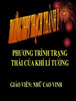 Bài giảng bài phương trình trạng thái của khí lí tưởng vật lý 10 (6) 