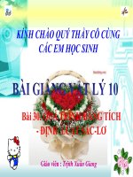 Bài giảng bài quá trình đẳng tích  định luật sác lơ vật lý 10 (9) 