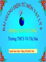 Bài giảng bài định luật về công vật lý 8 (8) 
