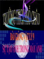 Bài giảng bài sự tạo ảnh trong máy ảnh vật lý 9 (13) 