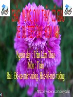 Bài giảng toán 5 viết các số đo diện tích dưới dạng số thập phân (7) 