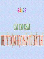 Bài giảng bài cấu tạo chất  thuyết động học phân tử chất khí vật lý 10 (3) 