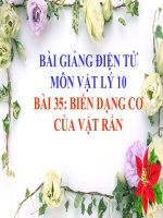 Bài giảng bài biến dạng cơ của vật rắn vật lý 10 (3) 