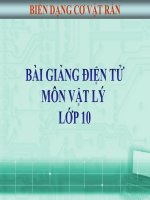 Bài giảng bài biến dạng cơ của vật rắn vật lý 10 (5) 
