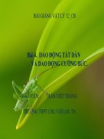 Bài giảng bài dao động tắt dần và dao động cưỡng bức vật lý 12 (4) 