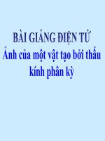 Bài giảng bài ảnh của một vật tạo bởi thấu kính phân kỳ vật lý 9 (10) 