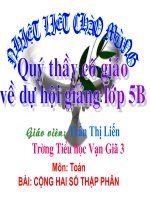 Bài giảng toán 5 tham khảo cộng hai số thập phân (5) 