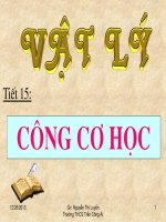 Bài giảng bài công cơ học vật lý 8 (10) 