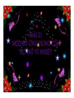 Bài giảng bài một số ứng dụng của sự nở vì nhiệt vật lý 6 (9) 