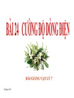 Bài giảng bài cường độ dòng điện vật lý 7 (9) 