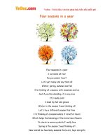 Video học Tiếng Anh cho trẻ em: Four Seasons in a Year