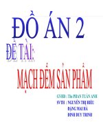 đồ án vi xử lý mạch đếm sản phẩm