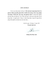 Đề xuất một số giải pháp kinh tế và quản lý nhằm góp phần giảm thiểu ô nhiễm môi trường ở khu công nghiệp việt hưng, thành phố hạ long, tỉnh quảng ninh 