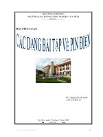 Các dạng bài tập về pin điện