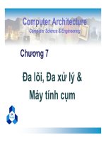 Bài giảng kiến trúc máy tính   chương 7 đa lõi, đa xử lý và máy tính cụm 