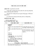 Giáo án TNXH 1 bài thực hành quan sát bầu trời (5) 