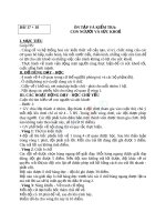 Giáo án TNXH 3 bài ôn tập con người và sức khỏe (3) 