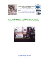 Xác định hàm lượng mancozeb 