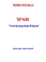 Dạy học đổi mới sinh hoạt chuyên môn theo chủ đề (2) 