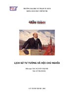 Giáo trình lịch sử tư tưởng xã hội chủ nghĩa