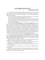 Các rối loạn lo âu