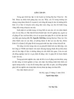 Xây dựng chiến lược kinh doanh cho công ty TNHH một thành viên nước khoáng quang hanh đến năm 2020 