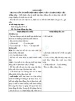 Giáo án khoa học 4 bài tại sao cần ăn phối hợp đạm thực vật và đạm động vật 