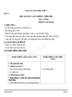 Giáo án âm nhạc 1 bài học hát quê hương tươi đẹp 