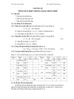 Giáo trình cung cấp điện Chương 3 Tính toán điện trong mạng phân phối