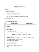 Giáo án TNXH 1 bài cơ thể chúng ta (5) 