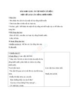 Giáo án TNXH 2 bài một số loài cây sống dưới nước 