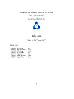 Bài tiểu luận sản xuất vitamin c 