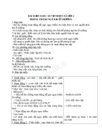 Giáo án TNXH 2 bài phòng tránh ngã khi ở trường 