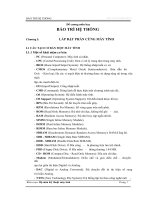 Bảo trì hệ thống