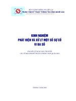 Kinh nghiệm phát hiện và xử lý một số sự cố vi ba số