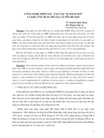 Công nghệ trộn sâu tạo cọc xi măng đất và khả ứng dụng để gia cố nền đê đập 