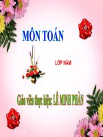 Bài giảng toán 5 thao giảng tỷ số phần trăm (2) 