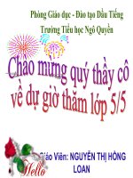 Bài giảng toán 5 sử dụng máy tính bỏ túi để giải toán về tỉ số phần trăm (2) 
